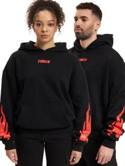 Sweater & Pullover|Pullover & Sweater*Fokus x Def Racer Hoodies schwarz/rot