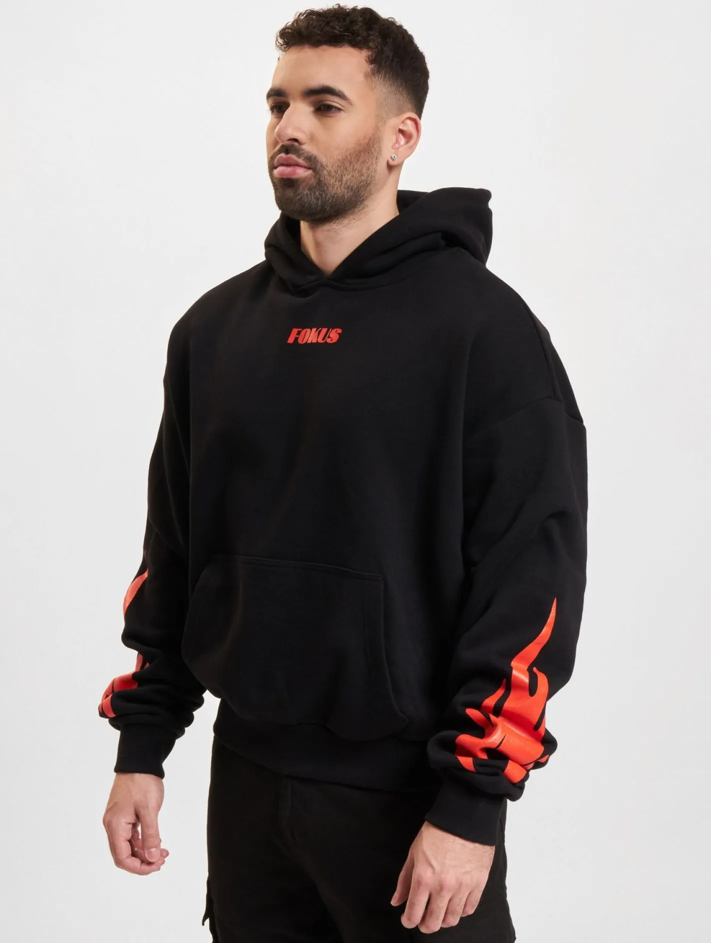 Sweater & Pullover|Pullover & Sweater*Fokus x Def Racer Hoodies schwarz/rot