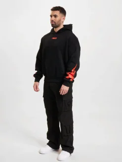 Sweater & Pullover|Pullover & Sweater*Fokus x Def Racer Hoodies schwarz/rot