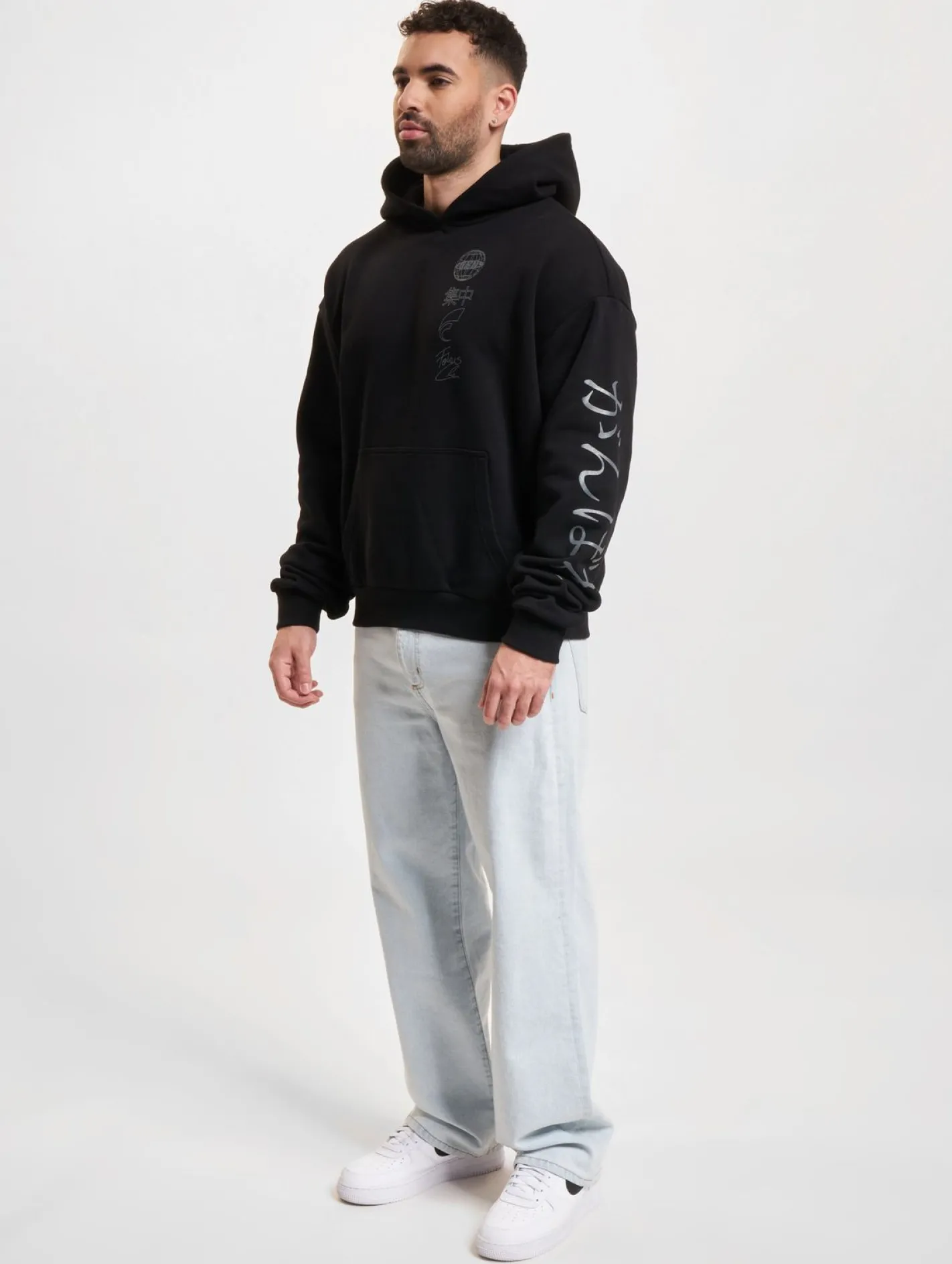 Sweater & Pullover|Pullover & Sweater*Fokus x Def World Hoodies schwarz/grau