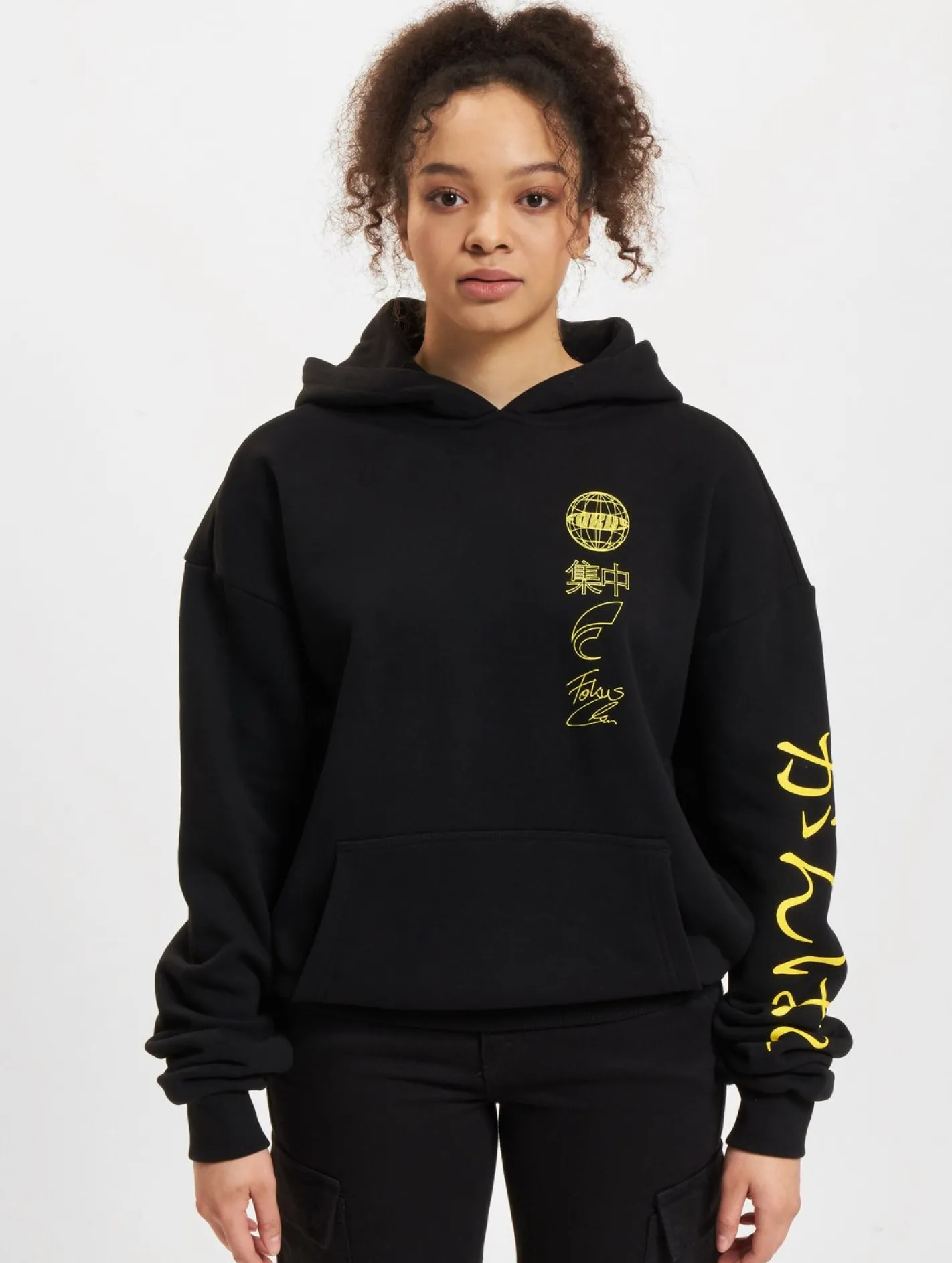Sweater & Pullover|Pullover & Sweater*Fokus x Def World Hoodies schwarz/gelb