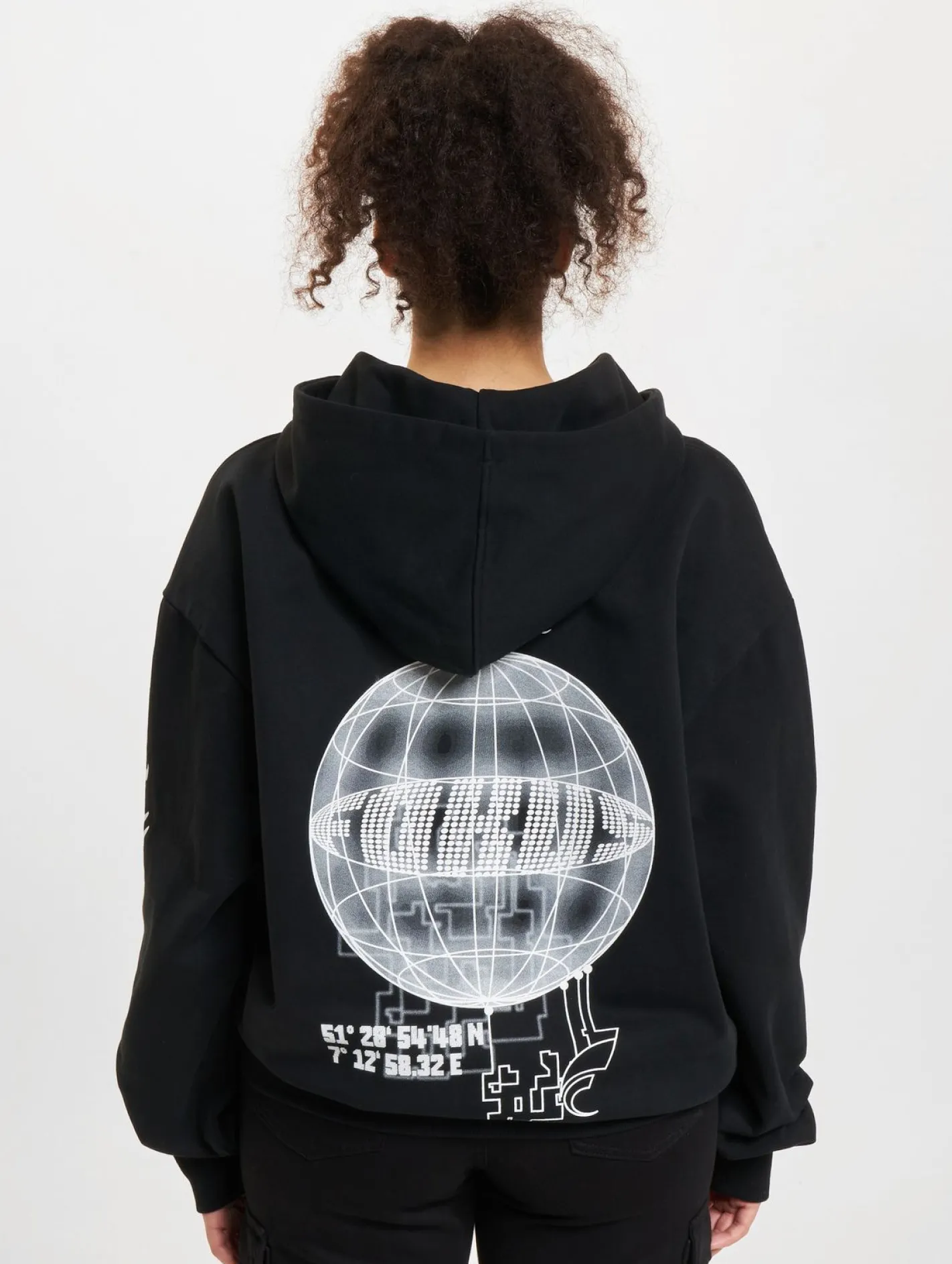 Sweater & Pullover|Pullover & Sweater*Fokus x Def World Zip Hoodies schwarz/offwhite