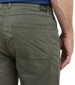 Shorts & Bermudas*FQ1924 Josh Herren Freizeit-Bermuda Shorts Baumwoll-Hose mit Krempelsaum kurze Hose 21900320 180515 Olive