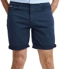 Shorts & Bermudas*FQ1924 Josh Herren Freizeit-Bermuda Shorts Baumwoll-Hose mit Krempelsaum kurze Hose 21900320 193923 Navy
