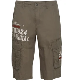 Shorts & Bermudas*FQ1924 Mael Herren Freizeit-Bermuda Cargo-Shorts Baumwoll-Hose Sommer-Hose 21900196 180515 Olive