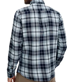 Hemden & Poloshirts*FQ1924 Thorvid Herren Hemd kariertes Langarm-Hemd nachhaltiges Hemd aus Baumwolle 21900072-ME /Rot/Blau Schwarz/Weiß