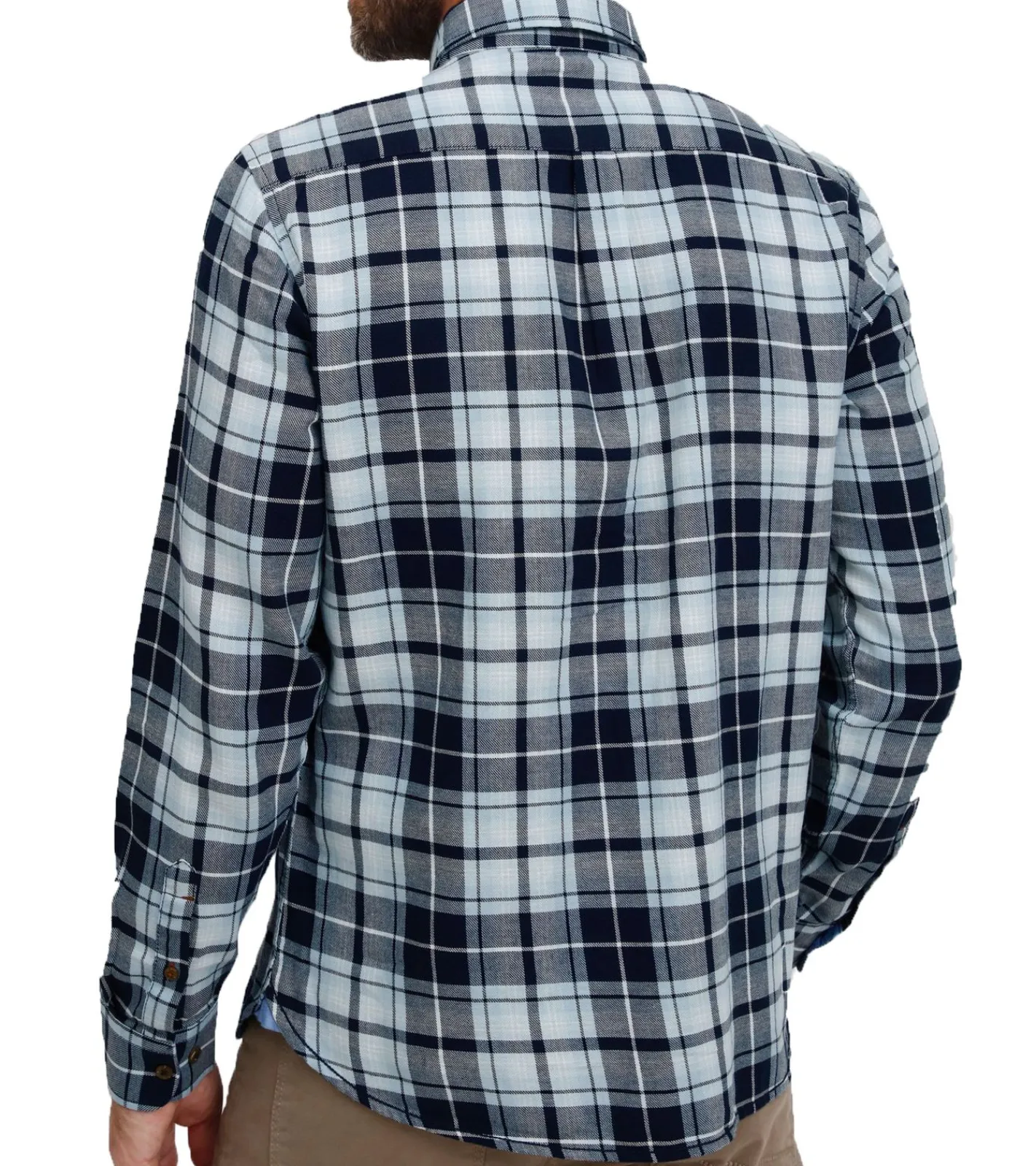 Hemden & Poloshirts*FQ1924 Thorvid Herren Hemd kariertes Langarm-Hemd nachhaltiges Hemd aus Baumwolle 21900072-ME /Rot/Blau Schwarz/Weiß