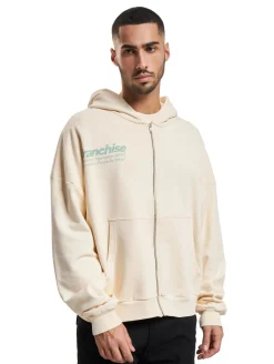 Pullover & Sweater*Franchise TFG Zip Hoody verwaschenes Hellbeige