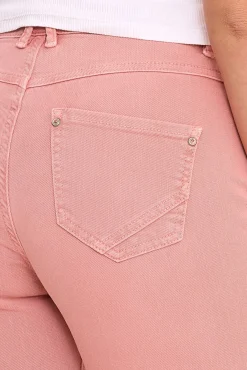 Hosen & Jeans*FREEMAN T. PORTER FREEMAN T.PORTER High Waist Damen Cropped-Jeans Bootcut 7/8-Hose mit Stofftuch-Gürtel 82850633 Rost-Orange