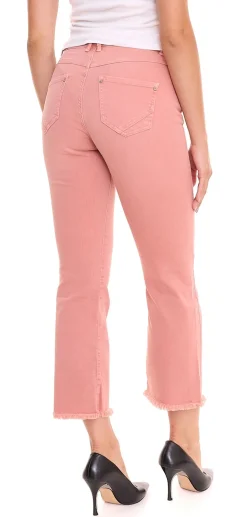 Hosen & Jeans*FREEMAN T. PORTER FREEMAN T.PORTER High Waist Damen Cropped-Jeans Bootcut 7/8-Hose mit Stofftuch-Gürtel 82850633 Rost-Orange