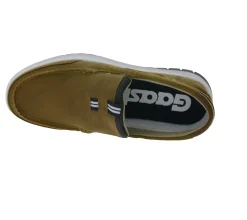 Slipper & Mokassins*Gaastra Herren Slipper zeitlose Low-Top Schuhe mit Echtleder-Anteil Mokassins in Braun oder Blau