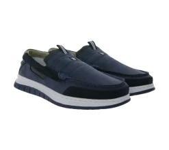 Slipper & Mokassins*Gaastra Herren Slipper zeitlose Low-Top Schuhe mit Echtleder-Anteil Mokassins in Braun oder Blau