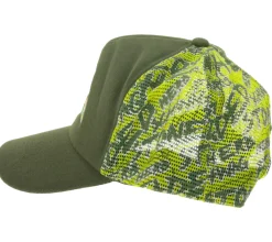 Caps & Mützen*BioworldMerch Ganja Green Canvas Trucker-Cap Baseball-Cap Baumwoll-Cap mit Netzeinsatz 7420GUY Grün/Gelb