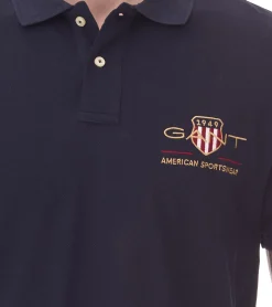 Hemden & Poloshirts*GANT Herren Polo-Shirt Regular Fit Polo-Hemd Baumwoll-Shirt 2002014 in Navy, Schwarz oder Weiß
