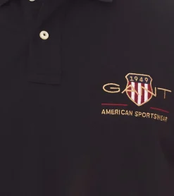 Hemden & Poloshirts*GANT Herren Polo-Shirt Regular Fit Polo-Hemd Baumwoll-Shirt 2002014 in Navy, Schwarz oder Weiß