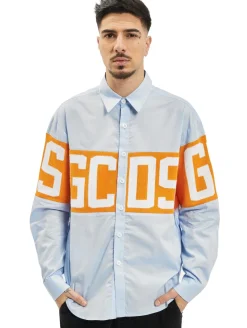 Hemden & Poloshirts*GCDS Hemd Hellblau