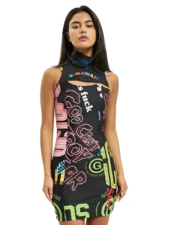 Kleider*GCDS K-Hawaii Kleid schwarz