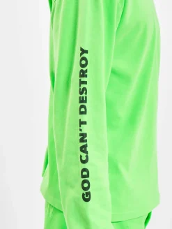 Sweater & Pullover|Pullover & Sweater*GCDS Logo Print Longsleeve grün