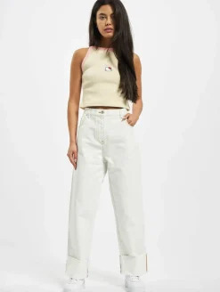 Hosen & Jeans*GCDS Plain Straight Fit Jeans weiß