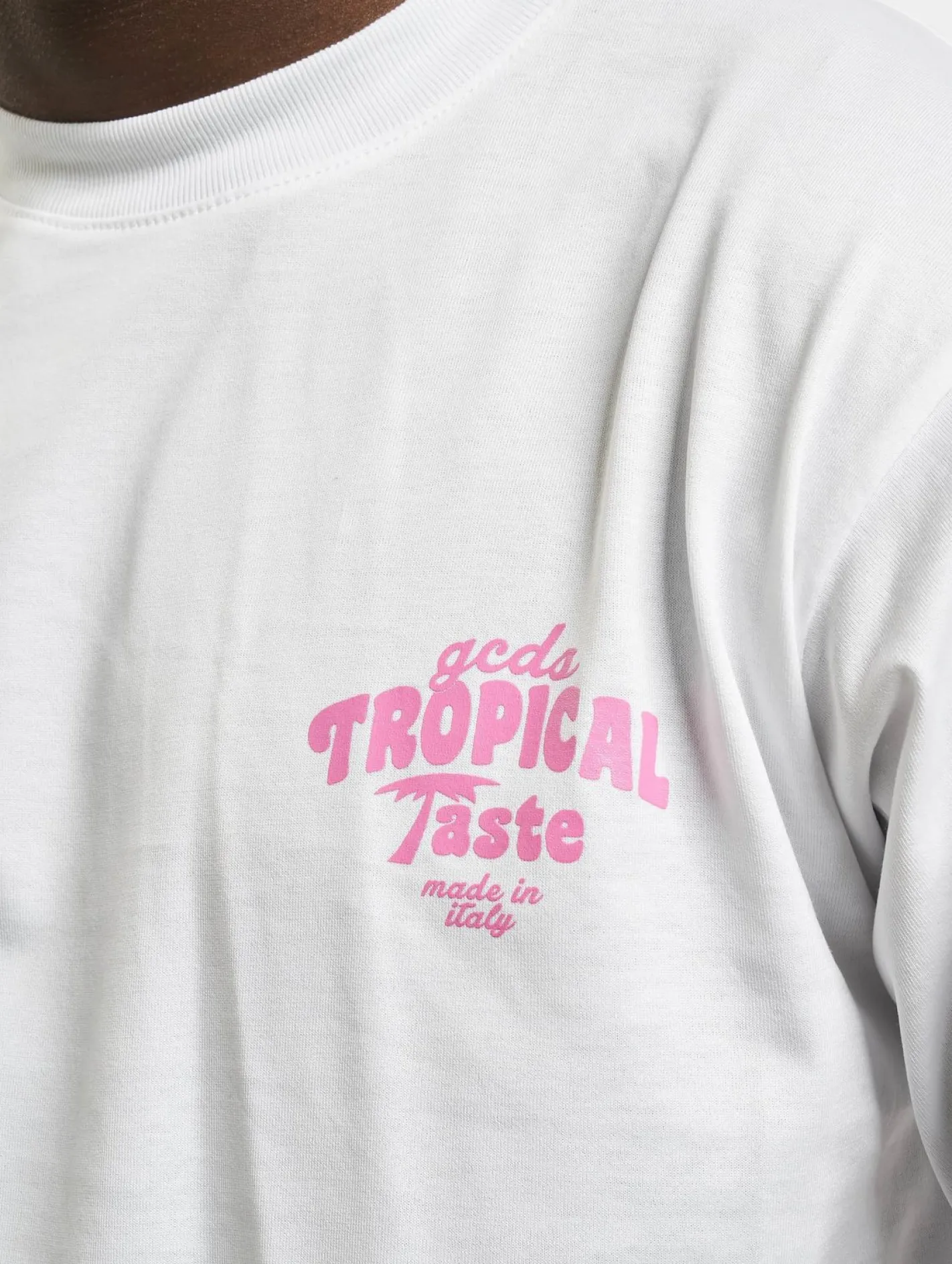 T-Shirts & Tank Tops*GCDS Tropical Taste T-Shirt weiß
