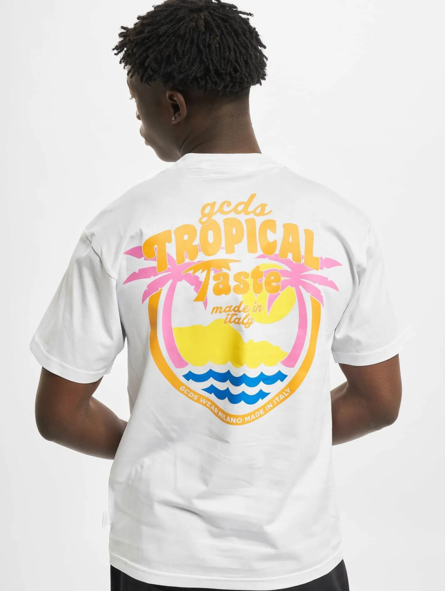 T-Shirts & Tank Tops*GCDS Tropical Taste T-Shirt weiß