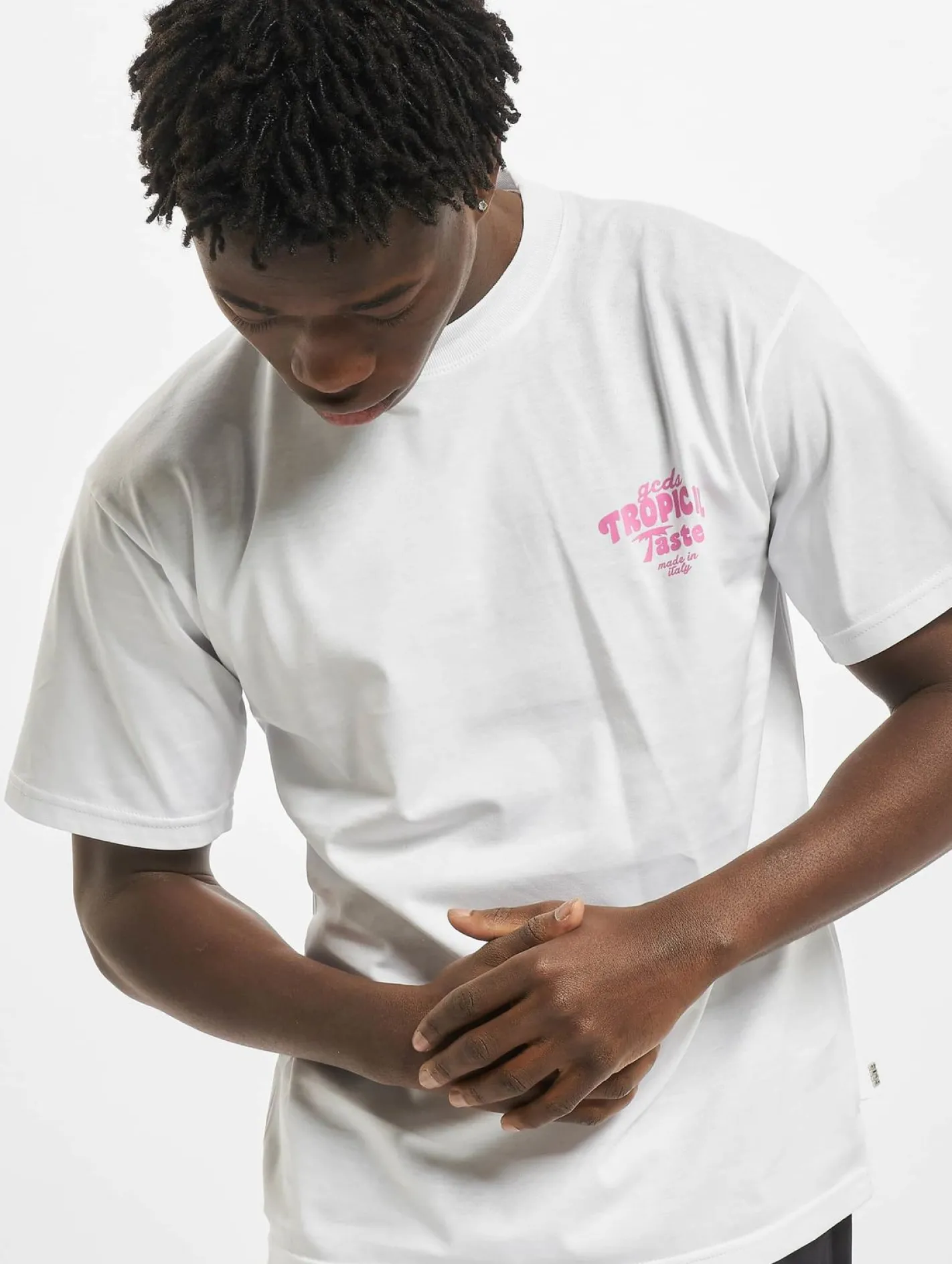 T-Shirts & Tank Tops*GCDS Tropical Taste T-Shirt weiß