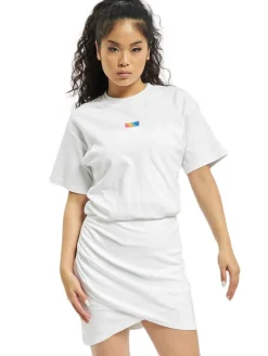 Kleider*GCDS Wickel-Monsterkleid weiß