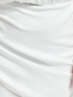 Kleider*GCDS Wickel-Monsterkleid weiß