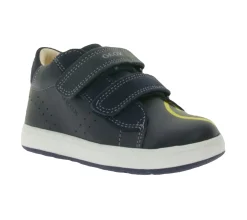 Turnschuhe*GEOX B Biglia B. D Kleinkinder Sneaker mit atmungsaktiver Sohle Mid-Cut-Schuhe Echtleder mit Klettverschluss Baby-Schuhe B044DD 08522 C4P2G Dunkelblau