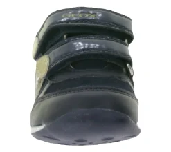 Turnschuhe*GEOX B Each G. B Kleinkinder Sneaker mit atmungsaktiver Sohle Mid-Cut-Schuhe mit Echtleder mit Klettverschluss Baby-Schuhe B160AB 022HI C4021 Dunkelblau