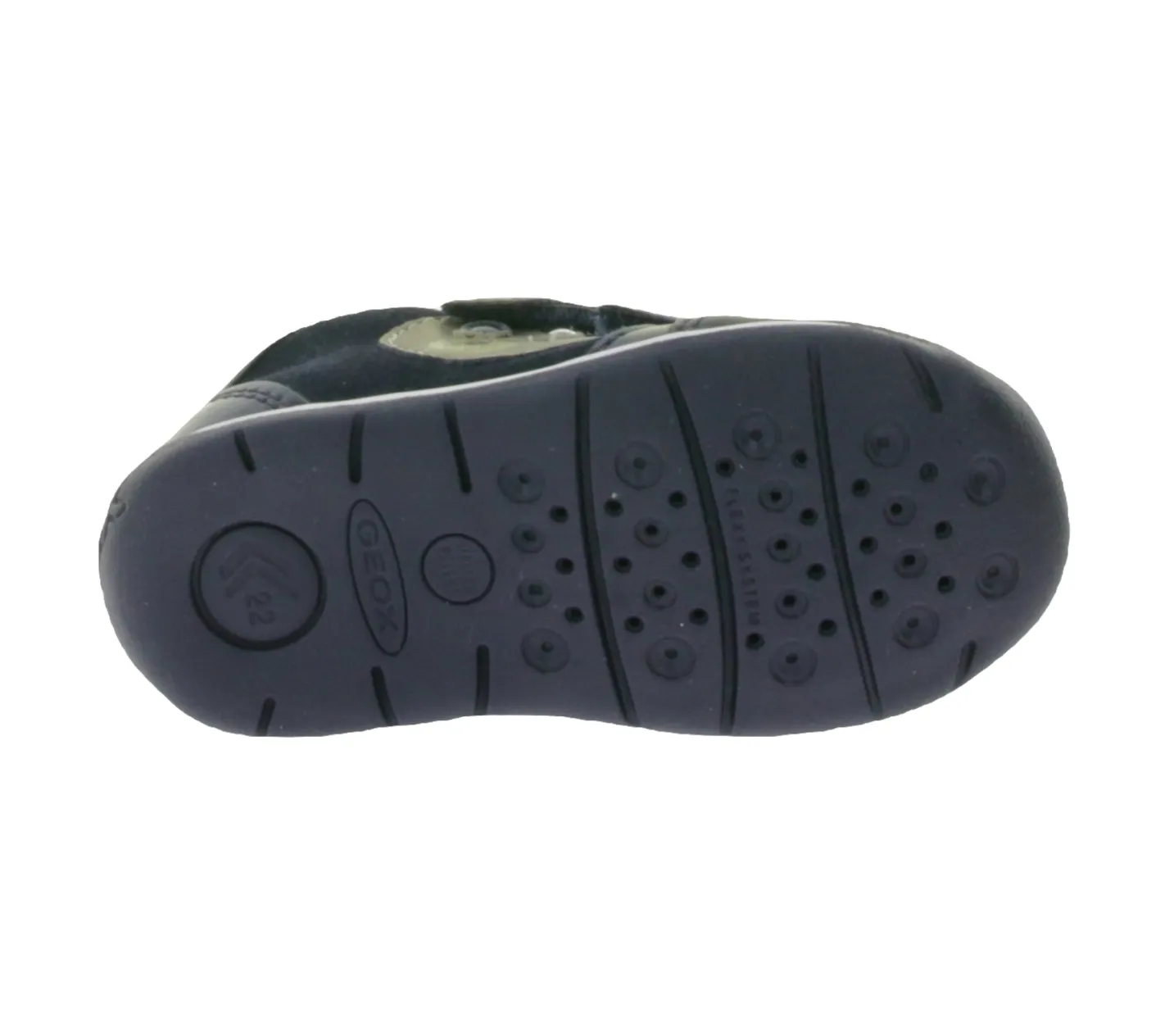 Turnschuhe*GEOX B Each G. B Kleinkinder Sneaker mit atmungsaktiver Sohle Mid-Cut-Schuhe mit Echtleder mit Klettverschluss Baby-Schuhe B160AB 022HI C4021 Dunkelblau