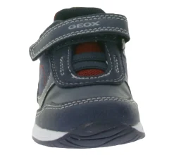 Turnschuhe*GEOX B Rishon B. A Kleinkinder Sneaker mit atmungsaktiver Sohle Mid-Cut-Schuhe mit Klettverschluss Baby-Schuhe B160RA 054AU C0735 Dunkelblau