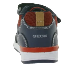 Turnschuhe*GEOX B Rishon B. A Kleinkinder Sneaker mit atmungsaktiver Sohle Mid-Cut-Schuhe mit Klettverschluss Baby-Schuhe B160RA 054AU C0735 Dunkelblau
