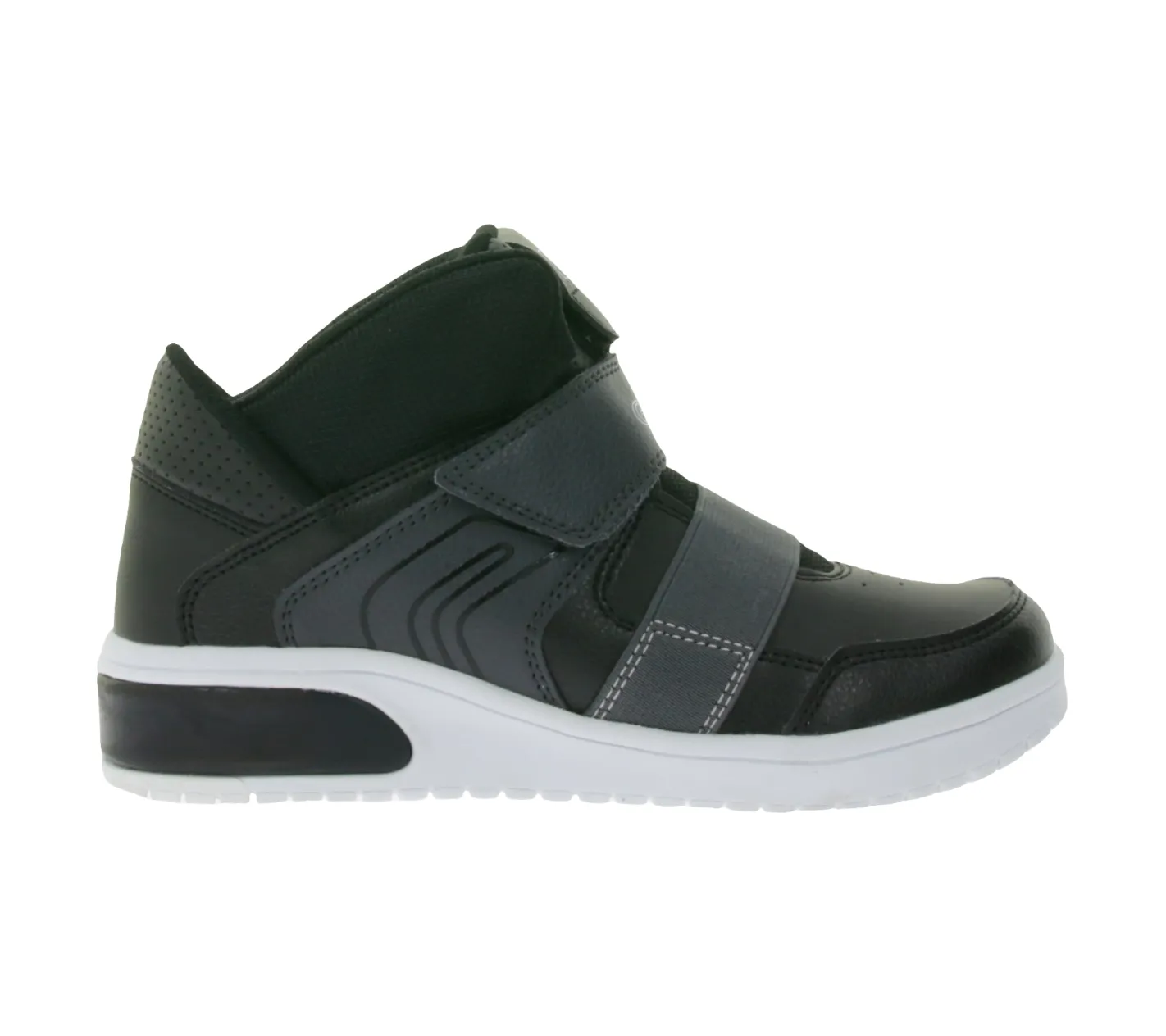 Turnschuhe*GEOX Luminous Xled Kinder Alltags-Sneaker mit atmungsaktiver Sohle Mid-Cut-Schuhe mit Klettverschluss für Jungen und Mädchen in Schwarz, Blau oder Pink