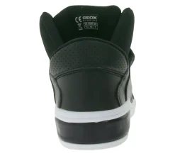 Turnschuhe*GEOX Luminous Xled Kinder Alltags-Sneaker mit atmungsaktiver Sohle Mid-Cut-Schuhe mit Klettverschluss für Jungen und Mädchen in Schwarz, Blau oder Pink