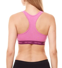 Sportoberbekleidung|Socken & Unterwäsche*GIN TONIC Damen Sport-BH mit Ringerrücken Bustier 212061938 Pink