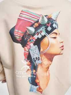 Sweater & Pullover|Pullover & Sweater*Gomorrha Du Maroc DIHYA Hoody Sand