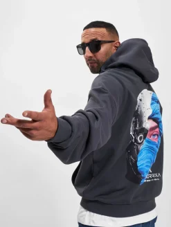 Sweater & Pullover|Pullover & Sweater*Gomorrha Du Maroc YAZ Hoody Dunkelgrau