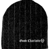 Caps & Mützen*BioworldMerch Good Charlotte Unisex Pop-Punk-Band Beanie Baumwoll-Mütze im klassischen Schnitt 9252GDC Schwarz/Weiß