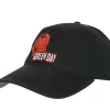 Caps & Mützen*BioworldMerch Green Day Unisex Punkrock-Band Baumwoll-Cap Flex-Cap mit Granaten-Logo TC102229GRN Schwarz
