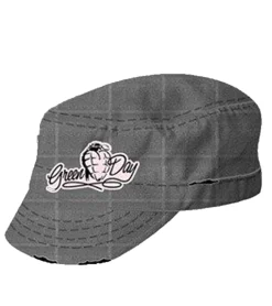 Caps & Mützen*BioworldMerch Green Day Unisex Punkrock-Band Baumwoll-Cap im millitärischen Schnitt mit leicht gebogenen Schnitt FC101691GRN Grau