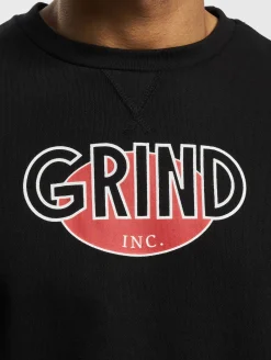 Sweater & Pullover|Pullover & Sweater*GRIND Inc Logo R-Neck Pullover schwarz