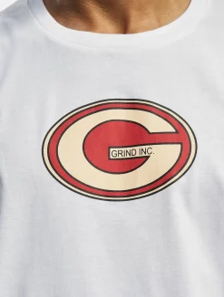 T-Shirts & Tank Tops*GRIND Inc Sport Logo R-Ausschnitt T-Shirt weiß