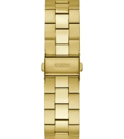 Herrenuhren|Herrenuhren*GUESS Herren Quarz-Uhr mit Wasserdichtigkeit 5 ATM Edelstahl-Uhr Armband-Uhr GW0276G2 Gold