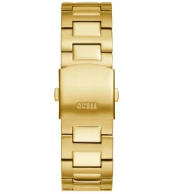 Herrenuhren|Herrenuhren*GUESS Track Herren Armband-Uhr mit Wasserdichtigkeit 5 ATM Quarz-Uhr 44mm Edelstahl-Uhr GW0426G2 Gold