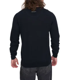 Pullover & Sweater*HACKETT LONDON GOLF Herren Baumwoll-Pullover Strick-Pullover mit V-Ausschnitt Langarm-Shirt HMX500D Schwarz, Blau oder Dunkelblau