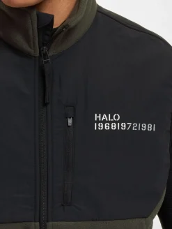 Mäntel & Jacken|Jacken & Mäntel*HALO Blocked Fleece Westen raven