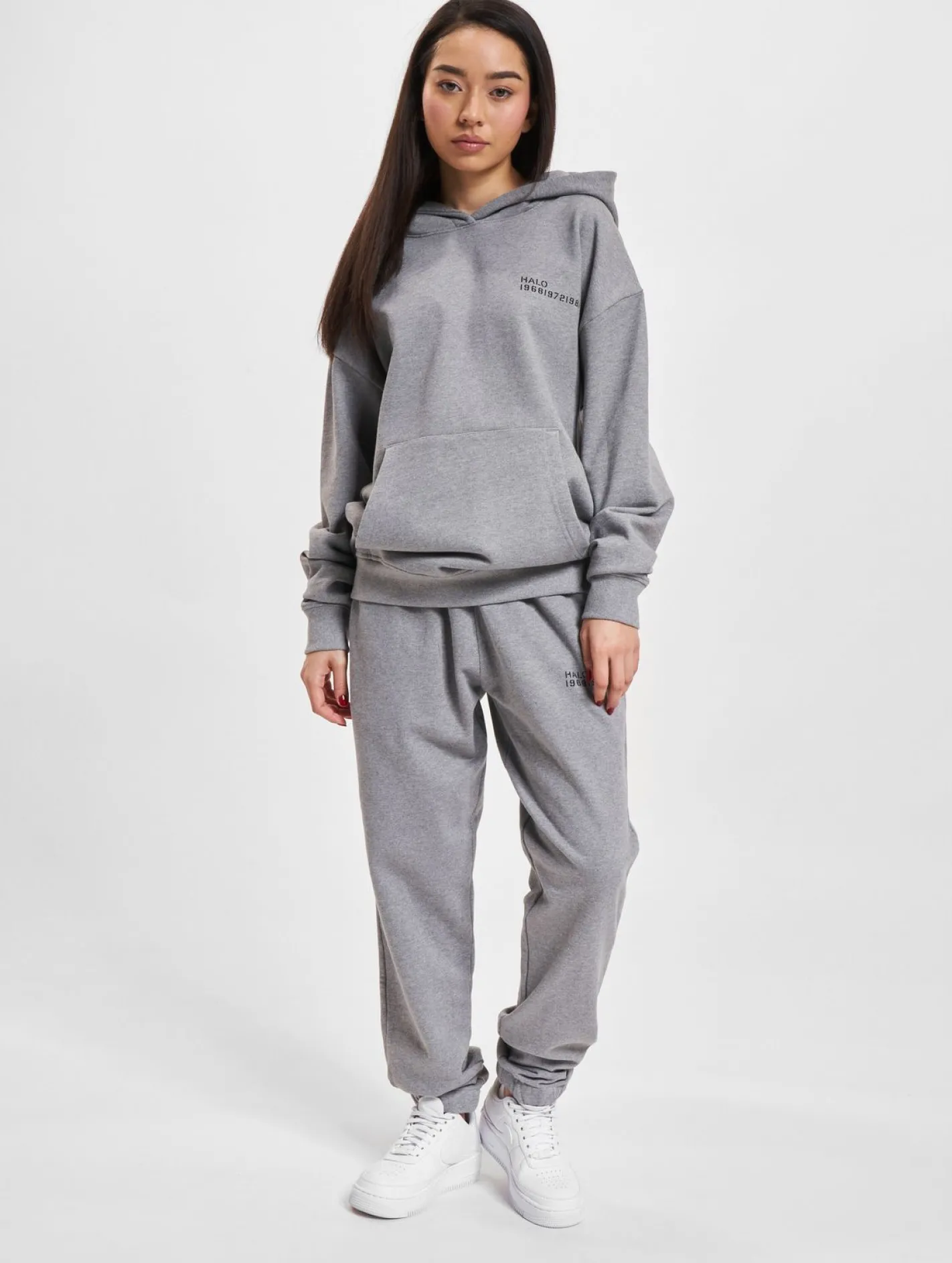 Sweater & Pullover|Pullover & Sweater*HALO Essential Hoodie grau meliert