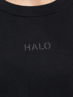 Sweater & Pullover|Pullover & Sweater*HALO Graphic Rundhalspullover schwarz