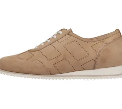 Sneaker & Turnschuhe*HASSIA Damen Sneaker stylische Echtleder-Schuhe Schnür-Schuhe 1-30 1652 Hellbraun